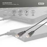 Digitus USB 2.0 Anschlusskabel USB-A (Stecker) > USB-B (Stecker) schwarz, 3 Meter
