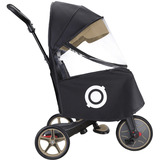 GLOBBER EXPLORER TRIKE Regenschutz, Abdeckplane schwarz/transparent