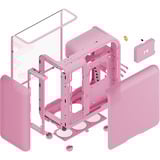 HYTE X50 , Tower-Gehäuse hellrosa, Tempered Glass