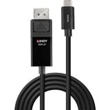 Lindy USB Adapterkabel 8K60, USB-C Stecker > DisplayPort Stecker schwarz, 2 Meter, + HDR