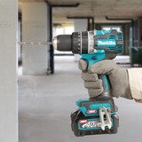 Makita Akku-Schlagbohrschrauber HP002GA202 XGT, 40Volt blau/schwarz, 2x Li-Ion XGT Akku 2,0Ah, MAKPAC