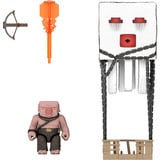 Mattel Minecraft Movie Ghast mit Feuerattacke, Spielfigur Actionfigur-Set mit Lichteffekten