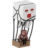 Mattel Minecraft Movie Ghast mit Feuerattacke, Spielfigur Actionfigur-Set mit Lichteffekten