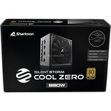 Sharkoon SilentStorm Cool Zero 650W, PC-Netzteil schwarz, 4x PCIe, Kabel-Management, 650 Watt