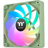 Thermaltake CT120 Reverse ARGB Sync PC Cooling Fan Matcha Green, Gehäuselüfter hellgrün, 2er Pack, ohne Controller, Reverse, 120 mm