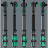 Wera Zyklop Speed-Knarre 8000 C Black Edition, 1/2" schwarz/grün, mit schwenkbarem Kopf