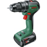 Bosch Heimwerken & Garten Akku-Schlagbohrschrauber UniversalImpact 18V-60 + SET grün/schwarz, 2x Li-Ionen Akku 2,0Ah, Koffer + 51-teiliges Zubehör, POWER FOR ALL ALLIANCE