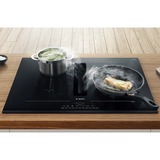 Bosch PVQ811H26E Serie 6, Autarkes Kochfeld schwarz, 80 cm, mit integriertem Dunstabzug, Home Connect