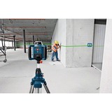 Bosch Professional Rotationslaser GRL 300 HVG Professional, mit Halterung blau, Koffer, grüne Laserlinie