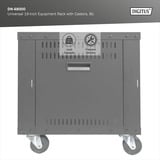 Digitus Universal 19-Zoll Equipment Rack mit Rollen, Rack, Server-Gehäuse schwarz, 8 Höheneinheiten