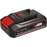 EINHELL Akku-Bohrschrauber TE-CD 18/2 Li +39 rot/schwarz, Li-Ionen Akku 2,5Ah, Koffer, 39-teiliges Bit- und Bohrer-Set