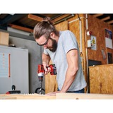 EINHELL Akku-Bohrschrauber TE-CD 18/2 Li +39 rot/schwarz, Li-Ionen Akku 2,5Ah, Koffer, 39-teiliges Bit- und Bohrer-Set