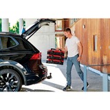 EINHELL Systemkoffer E-Case S-F foam, Werkzeugkiste schwarz/rot, mit 2 Schaumstoffeinlagen