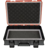 EINHELL Systemkoffer E-Case S-F foam, Werkzeugkiste schwarz/rot, mit 2 Schaumstoffeinlagen