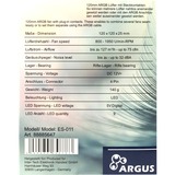 Inter-Tech Argus ES-011, Gehäuselüfter schwarz, 120 mm