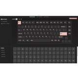 Keychron Q1 Barebone ISO Knob, Gaming-Tastatur blau, Hot-Swap, Aluminiumrahmen, RGB