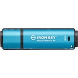 Kingston IronKey Vault Privacy 50 8 GB, USB-Stick hellblau/schwarz, USB-A 3.2 Gen 1