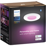 Philips Hue Hue White & Color Ambiance Slim Einbauleuchte, LED-Leuchte weiß, 90 mm