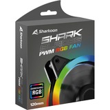 Sharkoon SHARK Blades PWM RGB Fan, Gehäuselüfter schwarz, 120 mm