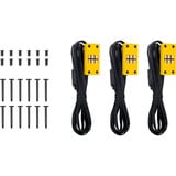 Thermaltake CT120 EX ARGB Sync PC Cooling Fan Bumblebee, Gehäuselüfter gelb, 3er-Pack, 120 mm