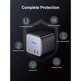 UGREEN DigiNest Cube Steckdosenleiste (3 AC-Steckdosen + 65W 2A2C) 