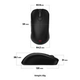Zowie S2-DW, Gaming-Maus schwarz, Größe S