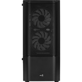 Aerocool Quantum Mesh-G-BK-v3, Tower-Gehäuse schwarz/grau, Seitenteil aus Tempered Glass