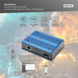 Digitus 10/100/1000 Base-TX auf 1000 Base-FX Industrie-Medienkonverter 