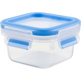 Emsa CLIP & CLOSE Frischhaltedose 0,2 Liter transparent/blau, quadratisch