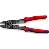 KNIPEX Crimpzange 97 21 215 rot/blau, Abisolieren, Crimpen 0,5 - 6,0mm²