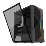 Krux Astral, Tower-Gehäuse schwarz, Tempered Glass