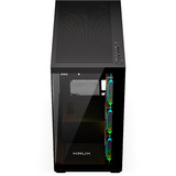 Krux EXO , Tower-Gehäuse schwarz, Tempered Glass x 2