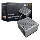 Montech CENTURY II 1200, PC-Netzteil silber, 1x 12-Pin High Power GPU, 6x PCIe, Kabelmanagement, 1200 Watt