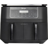 Ninja Dual Zone Heißluftfritteuse DZ300EU  grau/silber, 2.470 Watt, 2 Körbe je 3,8 Liter