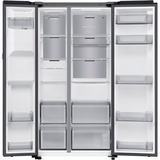 SAMSUNG RS80F64KEFEF, Side-by-Side edelstahl (dunkel), AI Voice Control, AI Energy Mode, Metal Cooling