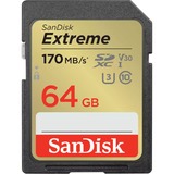 SanDisk Extreme 64 GB SDXC, Speicherkarte UHS-I U3, Class 10, V30