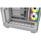 Thermaltake View 380 XL WS ARGB Snow White, Tower-Gehäuse weiß/holz, Tempered Glass x 2, Holz-Struktur