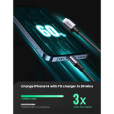 UGREEN US304 USB-C 2.0 > Lightning, MFI-zertifiziert, Kabel 1 Meter, PD 60 Watt, MFI-zertifiziert
