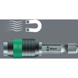 Wera 889/4/1 K Rapidaptor Universalhalter, 1/4", Steckschlüssel- Adapter schwarz/grün, für Bits