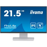 iiyama ProLite T2252MSC-W2, LED-Monitor 55 cm (21 Zoll), weiß, FHD, IPS, Touchscreen, HDMI