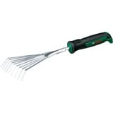 Bosch Heimwerken & Garten Garten Handfächerbesen Edelstahl, Handrechen grün/schwarz, Breite 12cm