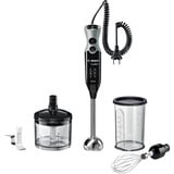 Bosch Stabmixer ErgoMixx MSM67170 schwarz/grau, 750 Watt, mit Zerkleinerer und Schneebesen