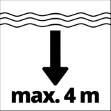 EINHELL Akku-Klarwasserpumpe GE-SP 18 LL Li, Tauch- / Druckpumpe rot/schwarz, Li-Ionen Akku 4Ah