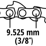 EINHELL Ersatz-Sägekette 25cm, 39T, 3/8", 1,27mm für Benzin-Multifunktionswerkzeug GC-MM 52 I AS