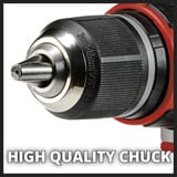 EINHELL Professional Akku-Bohrschrauber TP-CD 18/50 Li BL Solo, 18Volt rot/schwarz, ohne Akku und Ladegerät