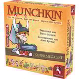 Pegasus Munchkin Fantasy Super-Mega-Set, Kartenspiel Basisspiel inkl. 1 Erweiterung
