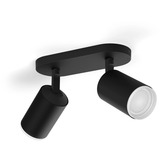Philips HUE White & Color Ambiance Fugato 2er-Spot, Leuchte schwarz