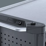 Wera 9702 Tool Rebel Werkstattwagen Stainless XXL 2, mit Bestückung, Werkzeugwagen schwarz/silber,  202-teilig, im exklusiven Tool Rebel Design