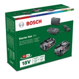 Bosch Heimwerken & Garten Starter-Set 18V (PBA 2.0Ah + PBA 4.0Ah + AL 18V-20) schwarz, 2x Akku + Ladegerät, POWER FOR ALL ALLIANCE