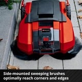 EINHELL Power X-Change Akku-Kehrmaschine TE-SW 18/610 Li-Solo, 18Volt rot/schwarz, ohne Akku und Ladegerät